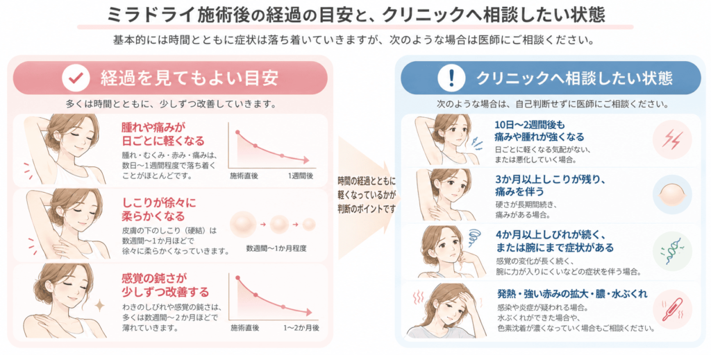 「通常の経過」と「相談したい状態」の見分け方.